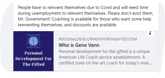 Service offer text with logo offering discount on personal 